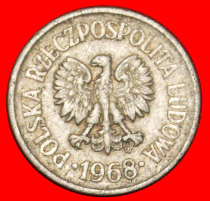  Ⰶ SOCIALIST STARS ON EAGLE (1961-1985): POLAND ★ 10 GROSZES 1968! TYPE I! ★LOW START ★ NO RESERVE!   