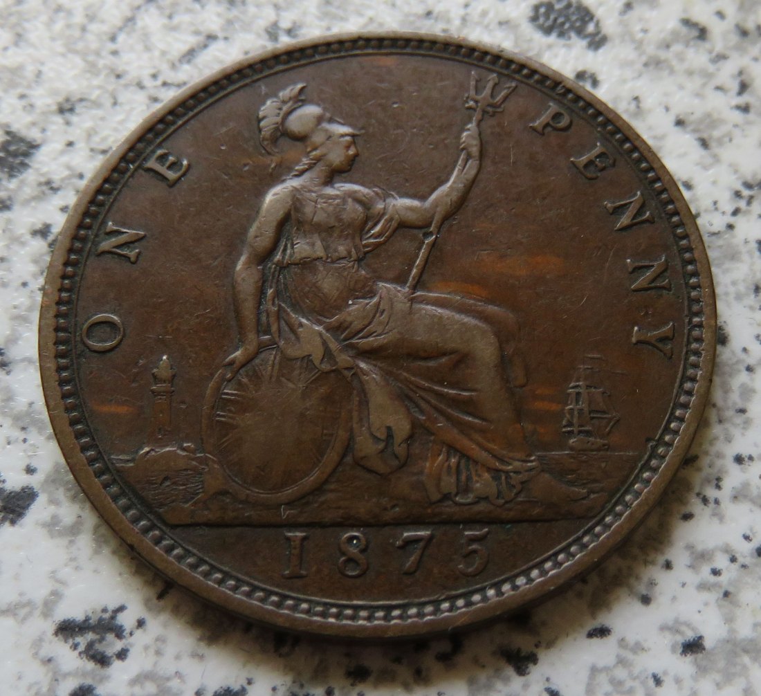  Großbritannien 1 Penny 1875   