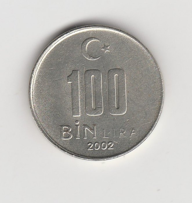  100 Bin (100000) Lira Türkei 2002 (M782)   