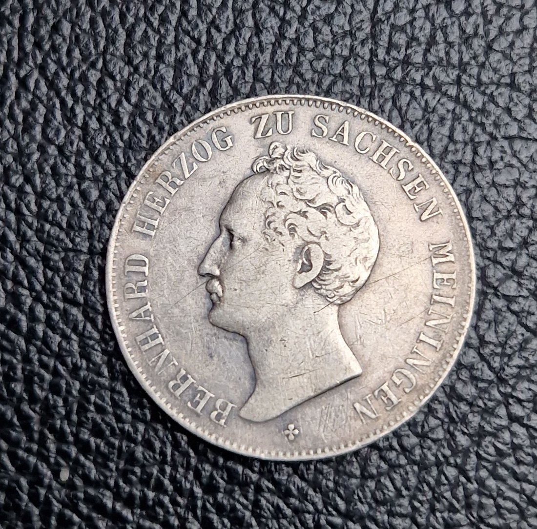  1 Gulden 1840 Sachsen Meiningen Bernhard Erich Freund 1803-1866 AKS 187 XXL Bilder   