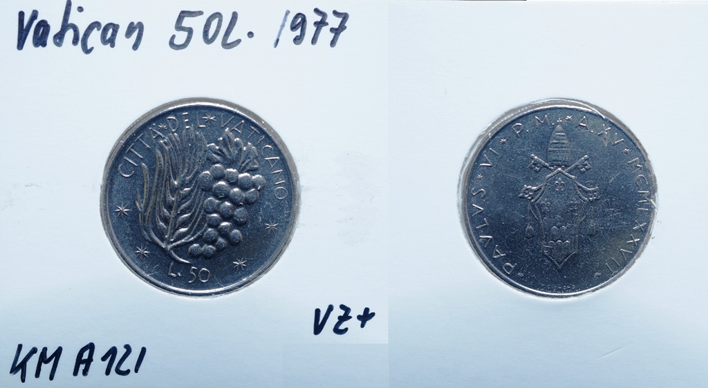  Vatican 50 Lire 1977   