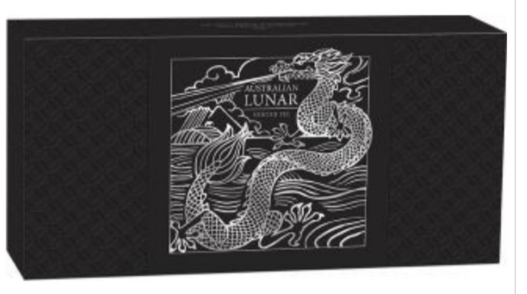  Australien 3,5 Oz Silber Set Lunar III Drache 2024 proof pp 3,5 AUD Mintage: 1.000 Sets   