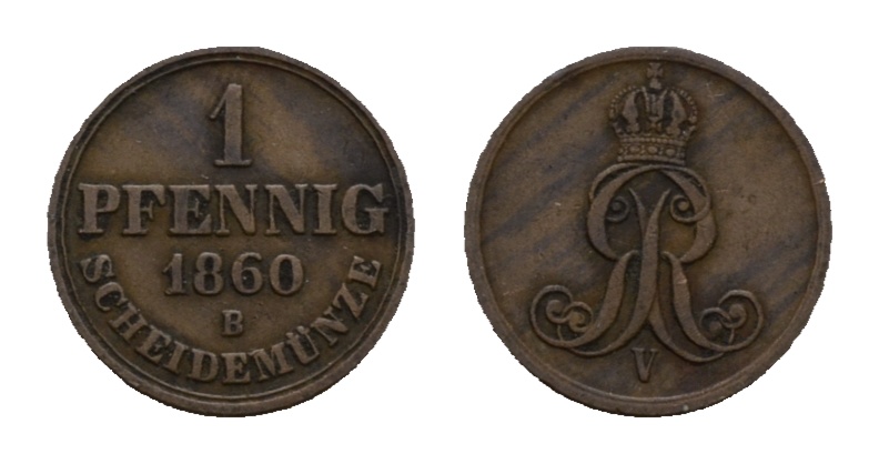  Altdeutschland; Kleinmünze 1860   