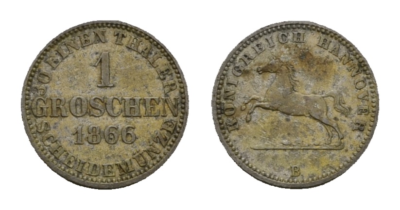  Altdeutschland; Kleinmünze 1866   