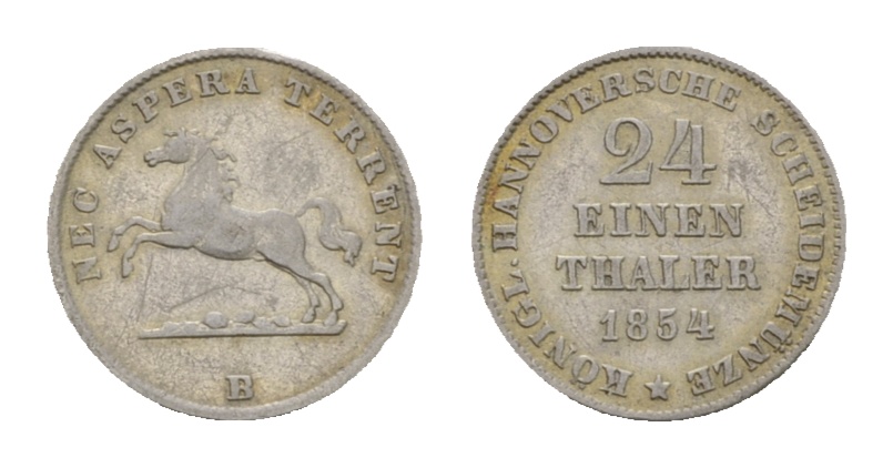  Altdeutschland; Kleinmünze 1854   