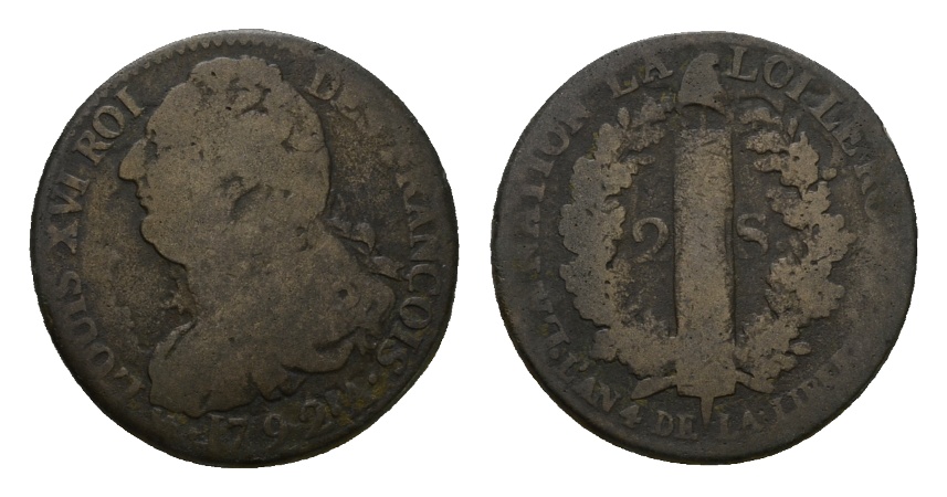  Altdeutschland; Kleinmünze 1792   