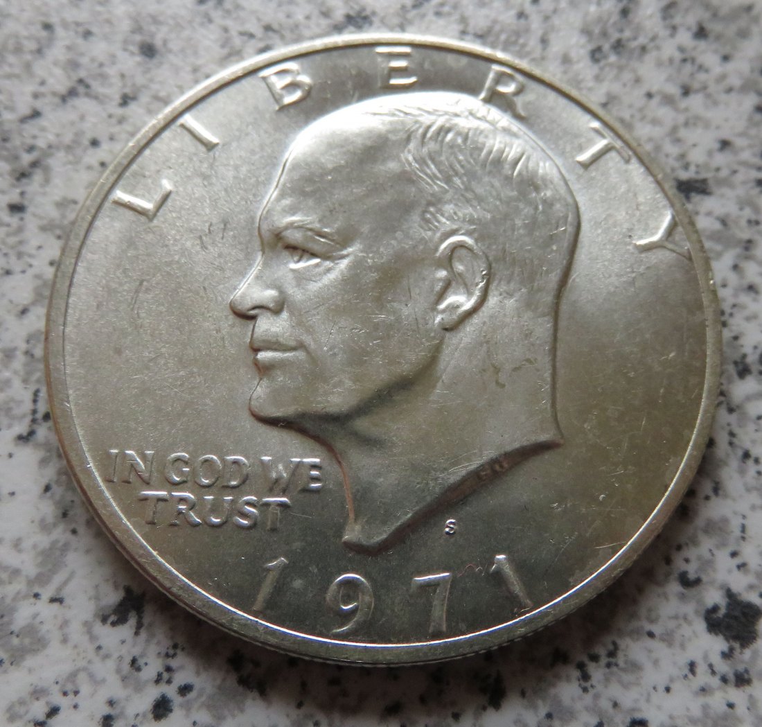 USA Eisenhower Dollar 1971 S, Silber   