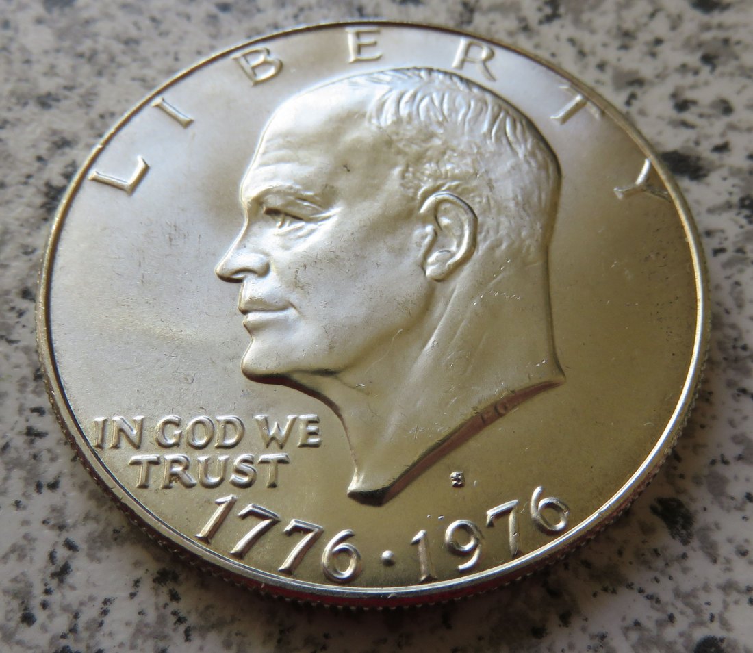  USA Eisenhower Dollar 1976 S, Silber   