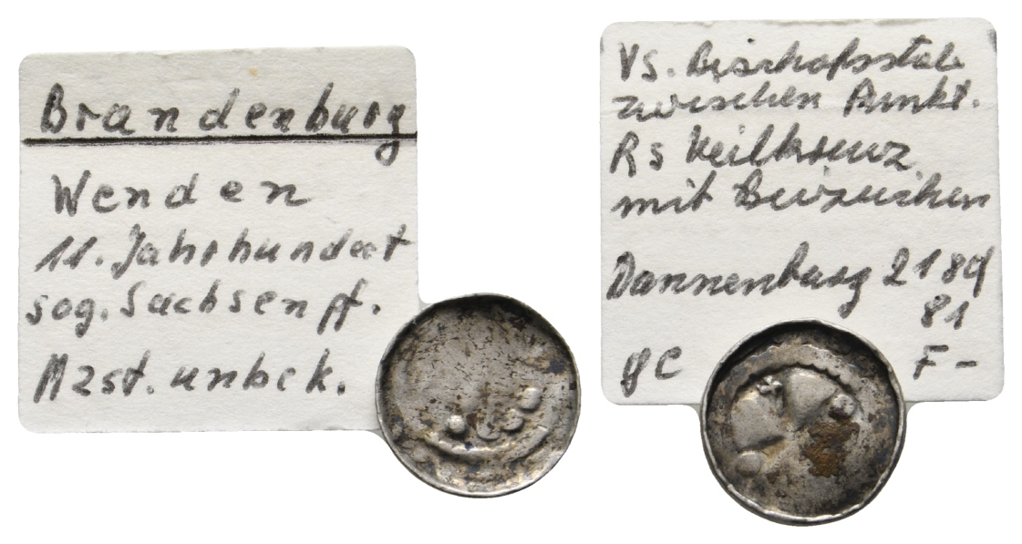  Mittelalter; Brandenburg; Pfennig; 0,99 g   