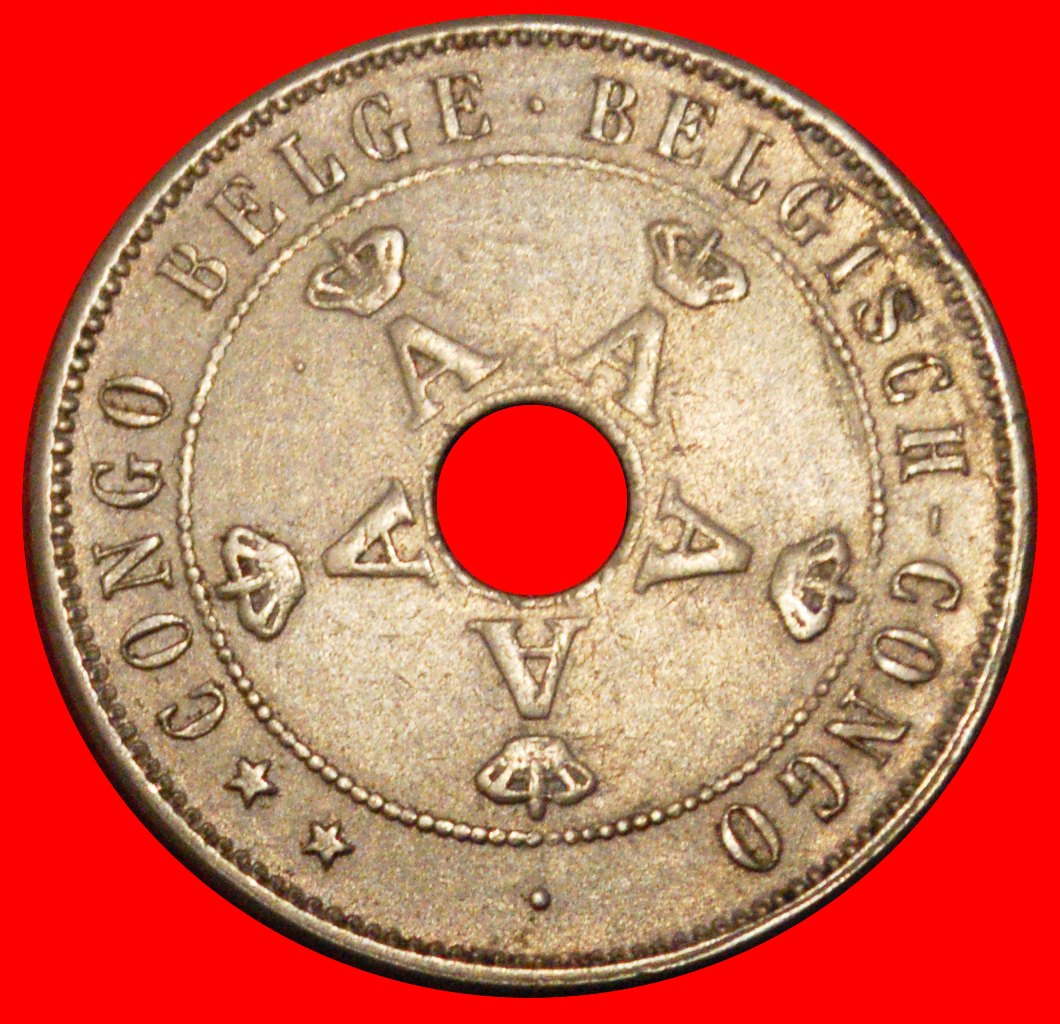  * BELGIUM (1910-1911): BELGIAN CONGO ★20 CENTIMES 1911! ALBERT I (1910-1934) LOW START ★ NO RESERVE!   