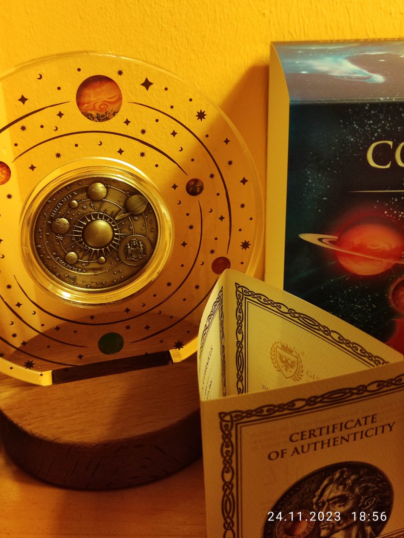  Malta Copernicus 10 Euro 2023 2 Oz Silber bu Astronom Kopernikus mit Bernstein Auflage 1.473 Ex.   