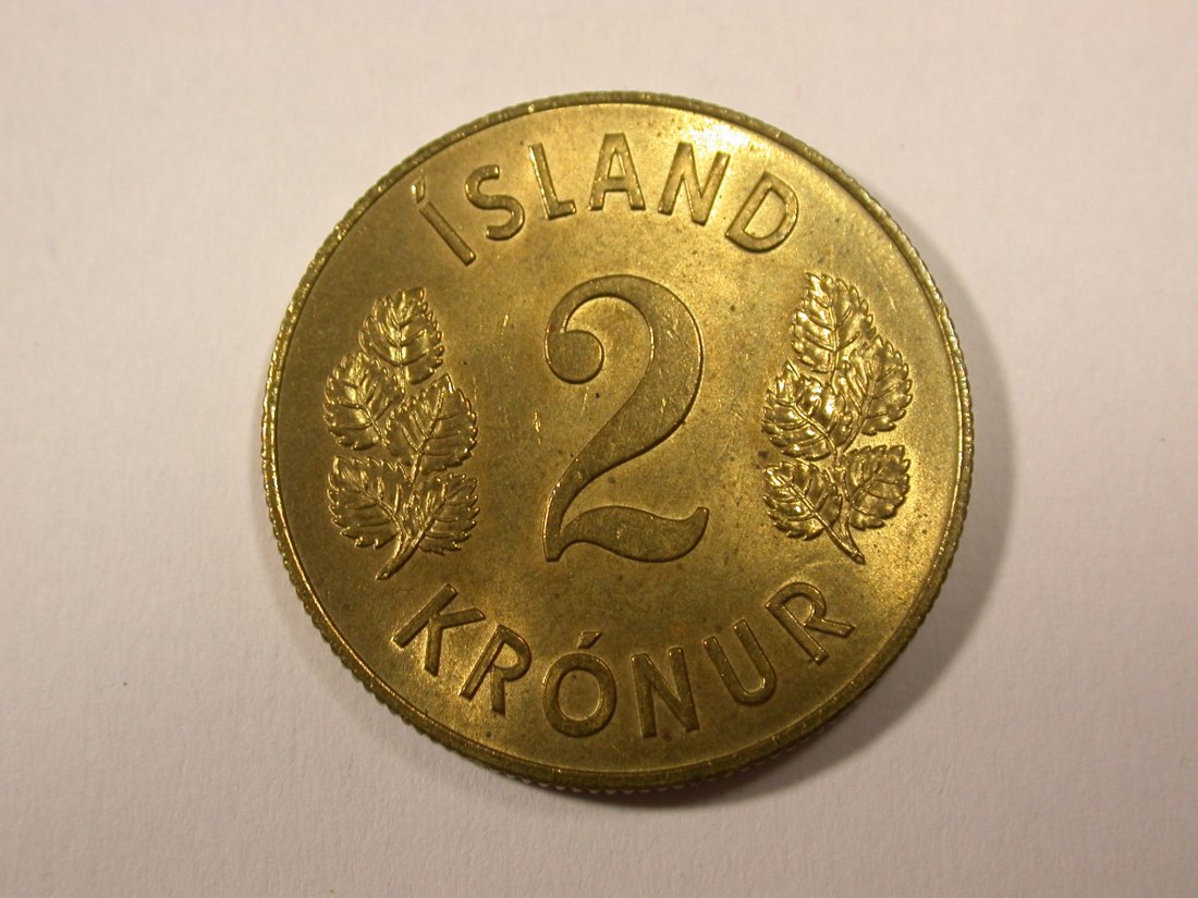 H16 Island 2 Kronur 1969 in f.ST R Originalbilder