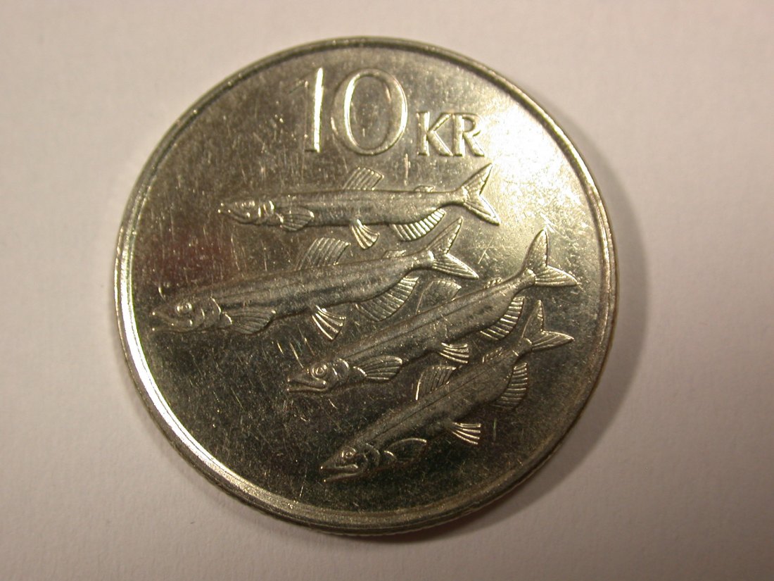  H16 Island   10 Kronur 2004 in vz+    Originalbilder   