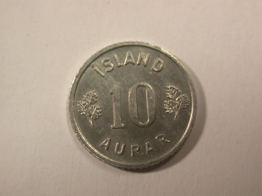  H16 Island   10 Aurar 1974 in vz-st   Originalbilder   