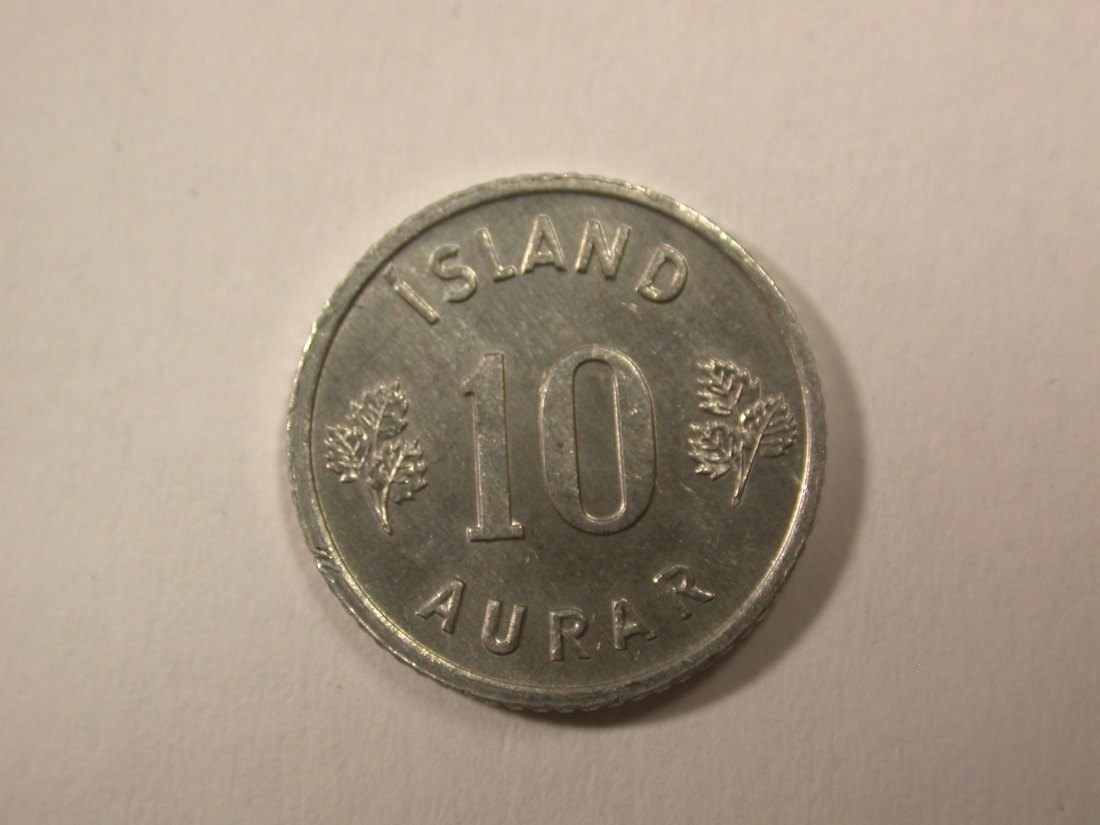 H16 Island 10 Aurar 1974 in vz-st Originalbilder
