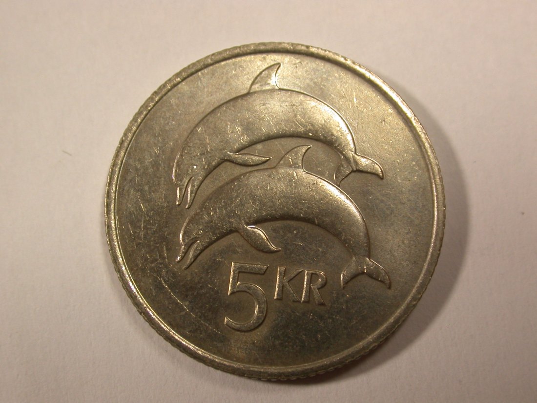 H16 Island 5 Kronur 1981 in vz+ Originalbilder