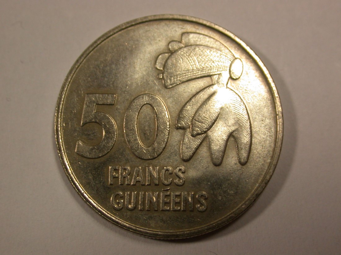  H16 Guinea  50 Francs 1994 in f.st  R !   Originalbilder   