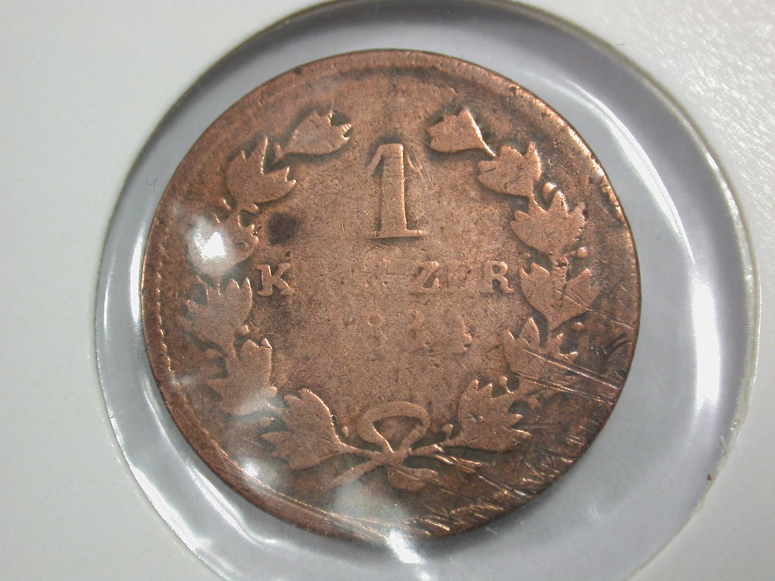 H16 Baden Kreuzer 1834 in f.s Originalbilder