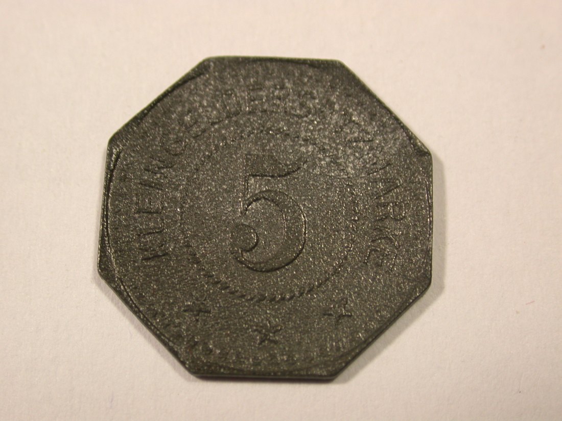 H17 Notgeld Neustadt HDT 5 Pfennig 1917 vz-st Originalbilder