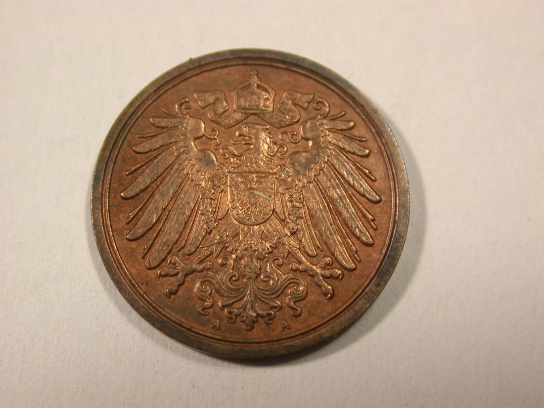  H17  KR  1 Pfennig  1893 A in vz    Originalbilder   