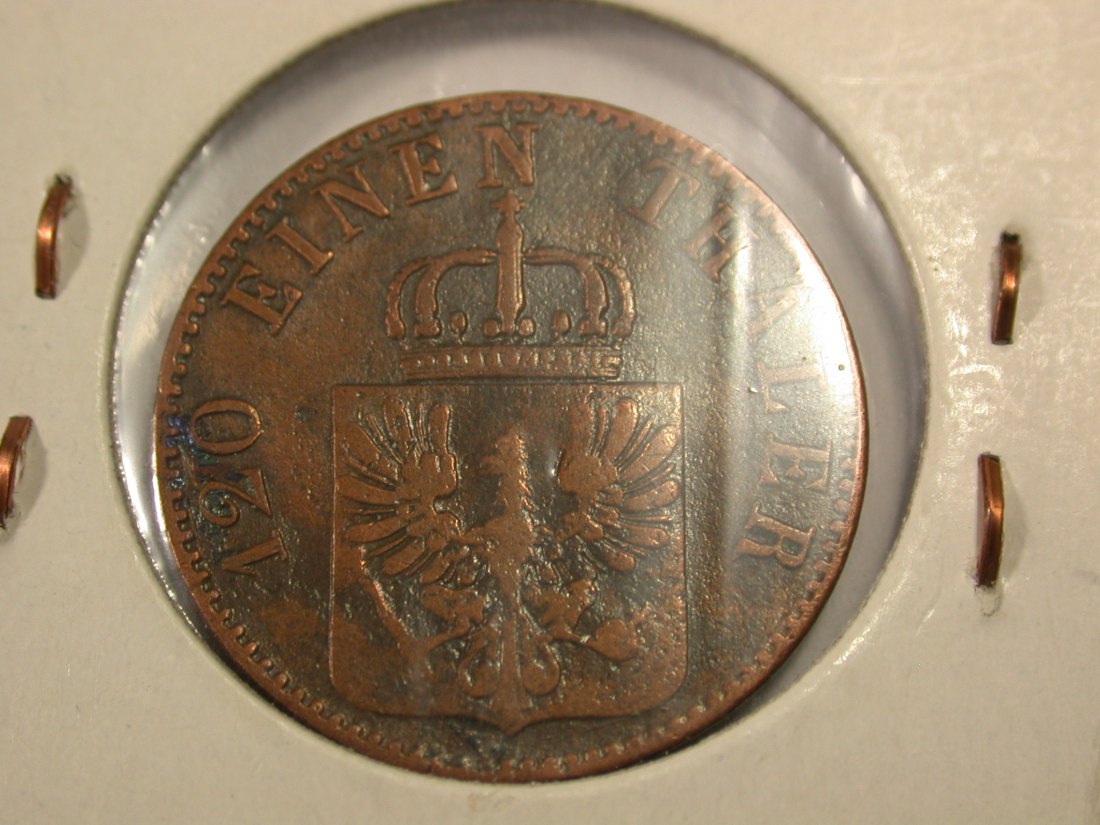  H17  Preussen  3 Pfennig  1864 A in s-ss   Originalbilder   