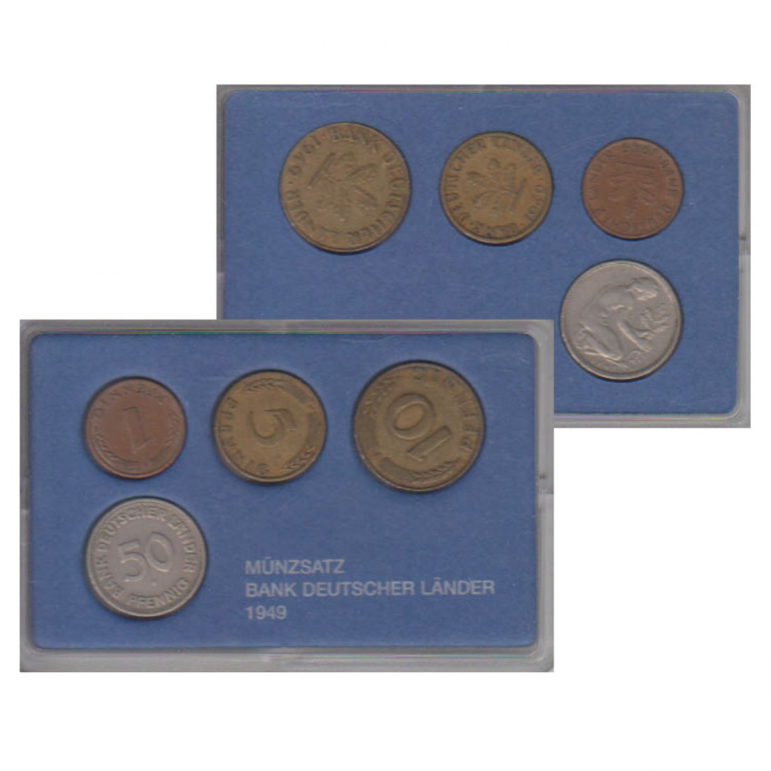  Offiz. Münzsatz BRD *Bank deutscher Länder* 1949 sehr selten!   