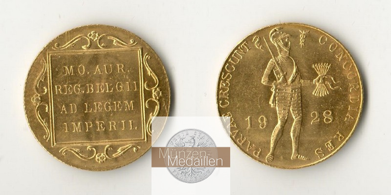Niederlande MM-Frankfurt  Feingewicht: 3,43g 1 Dukat 1928 