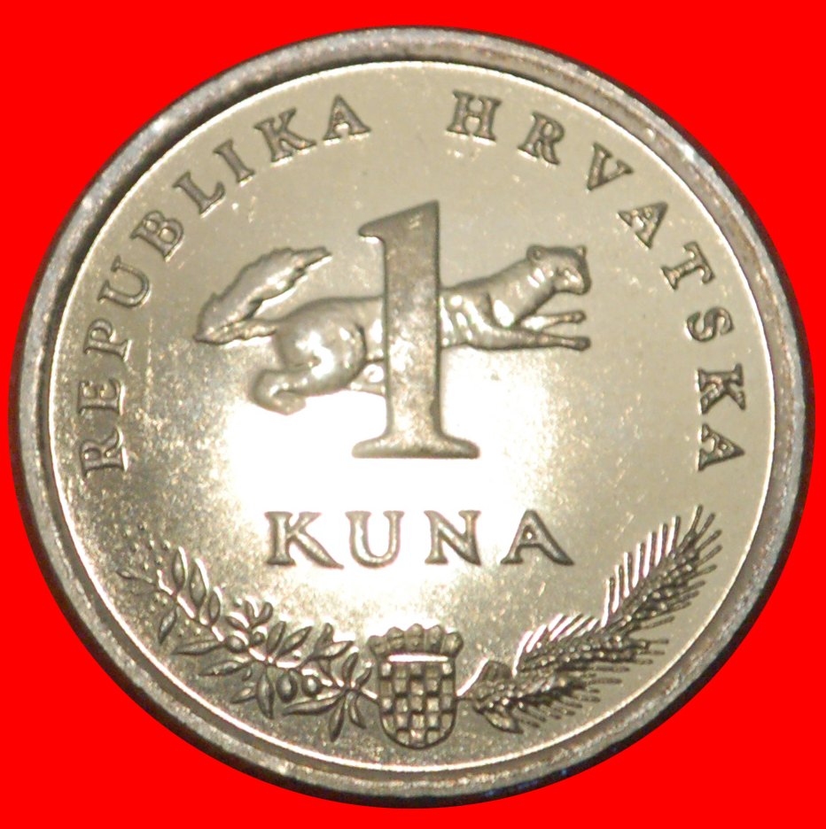  * LATIN TEXT NIGHTINGALE: CROATIA ★ 1 KUNA 1994-2004. UNC MINT LUSTRE! LOW START★ NO RESERVE!   