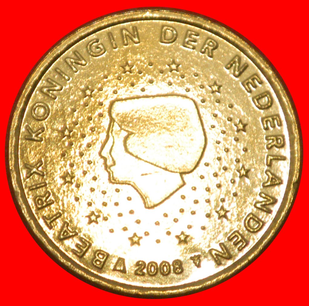  * NORDISCHES GOLD (2007-2013): NIEDERLANDE★50 EUROCENT 2008! BEATRIX (1980-2013) STG★OHNE VORBEHALT!   