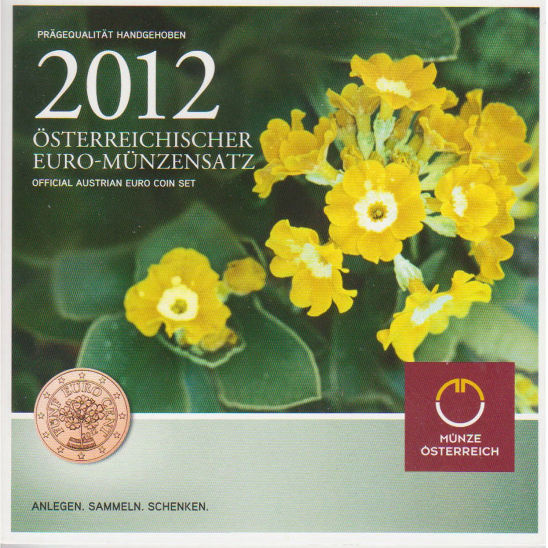  Offiz. Euro-KMS Österreich *Alpen Edelweiß* 2012 *hgh*   