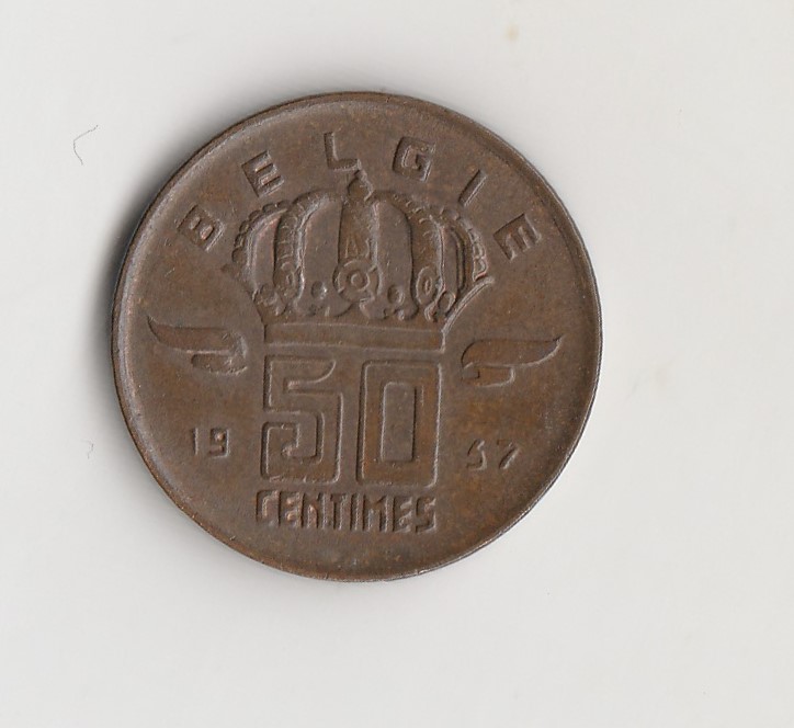  50 centimes Belgien ( belgie) 1957 (M797)   