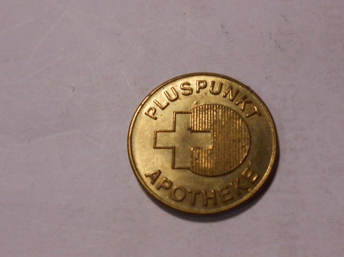  T:1.6 Wertmarke Drug Store Tokens Pluspunkt Apotheke   