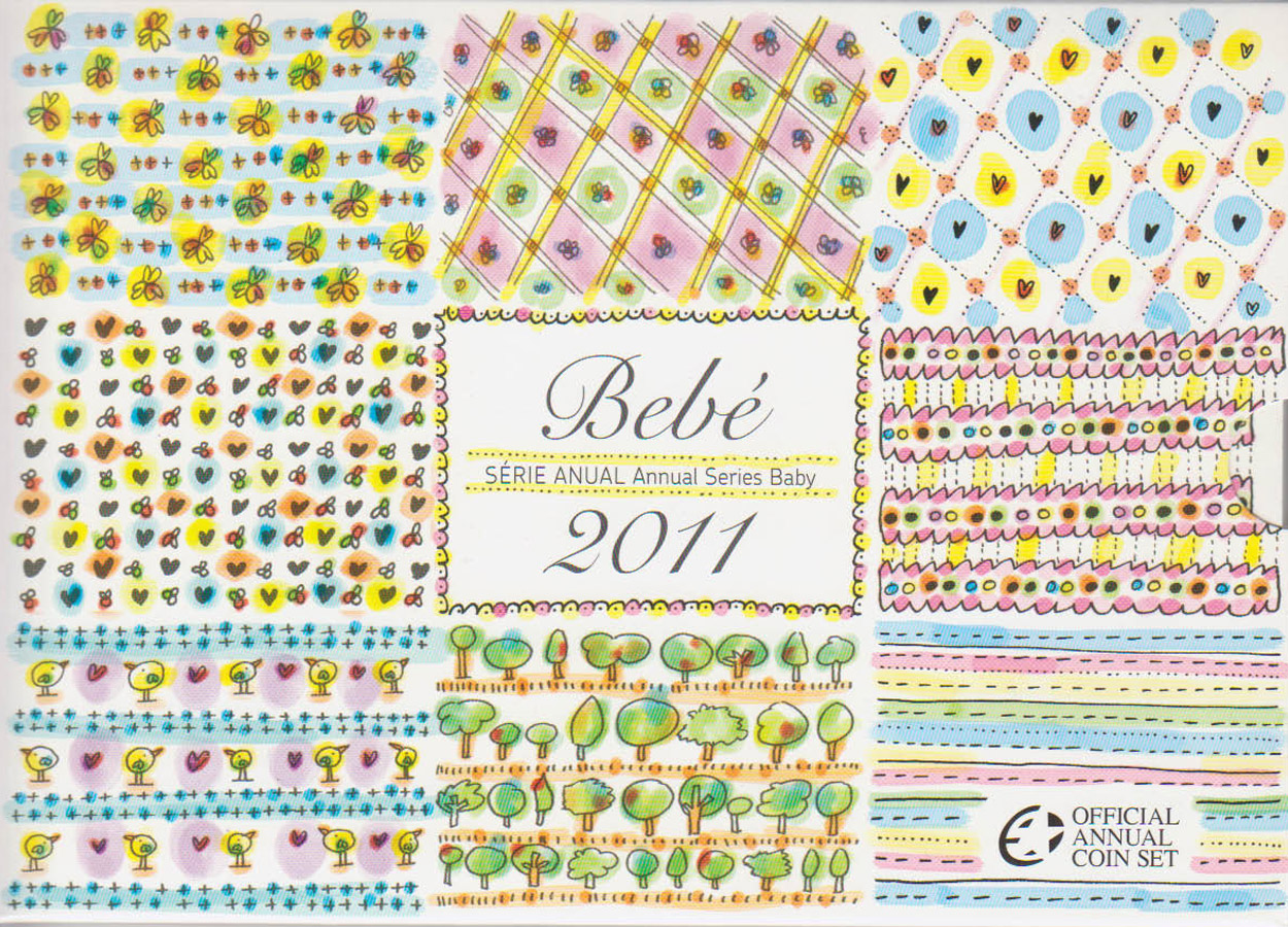  Offiz. KMS Portugal *Babysatz* 2011 3 Münzen nur in den offiz. Foldern nur 7.000St!   