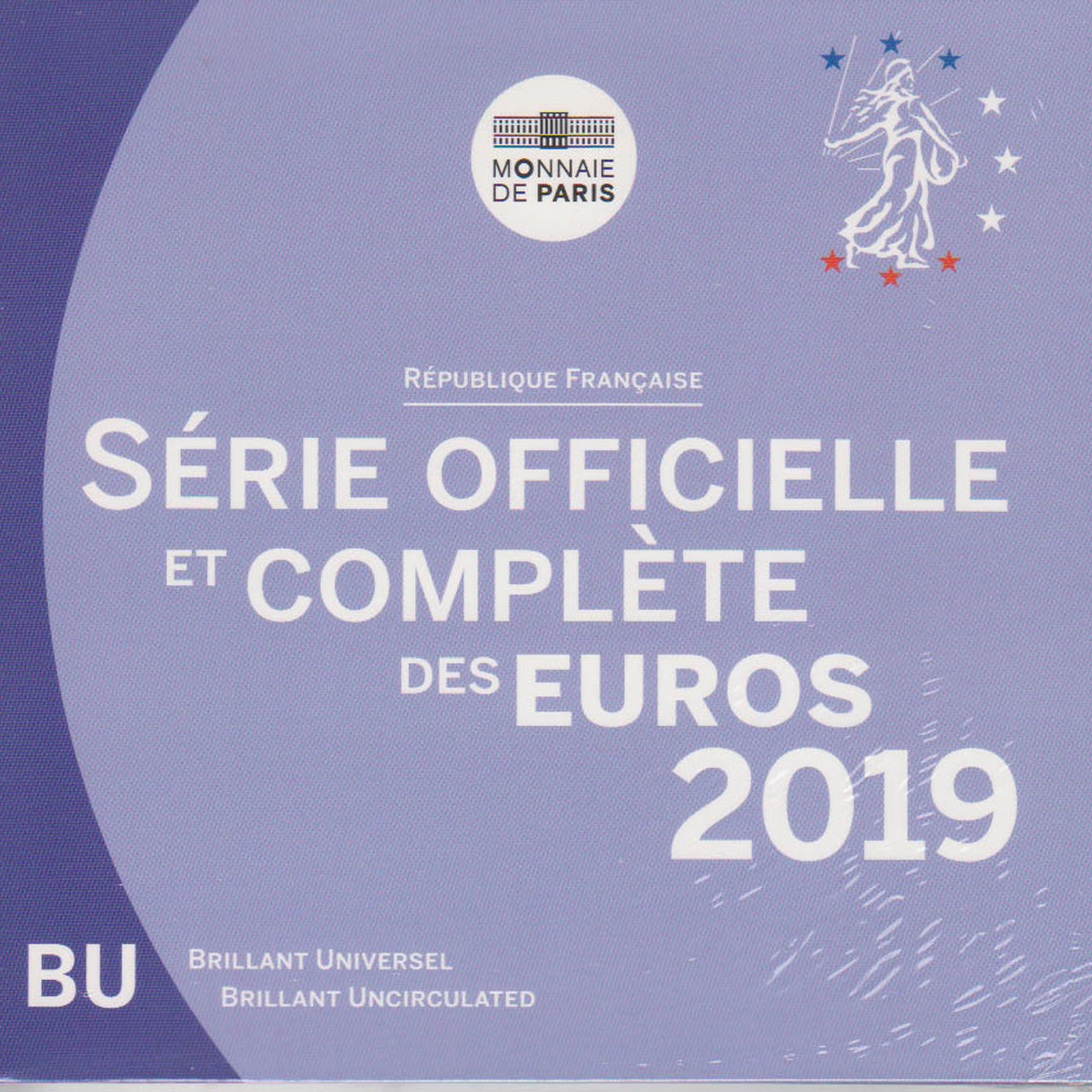  Offiz. Euo KMS Frankreich 2019 2 Münzen nur in den offiz. Foldern nur 15.000St!   