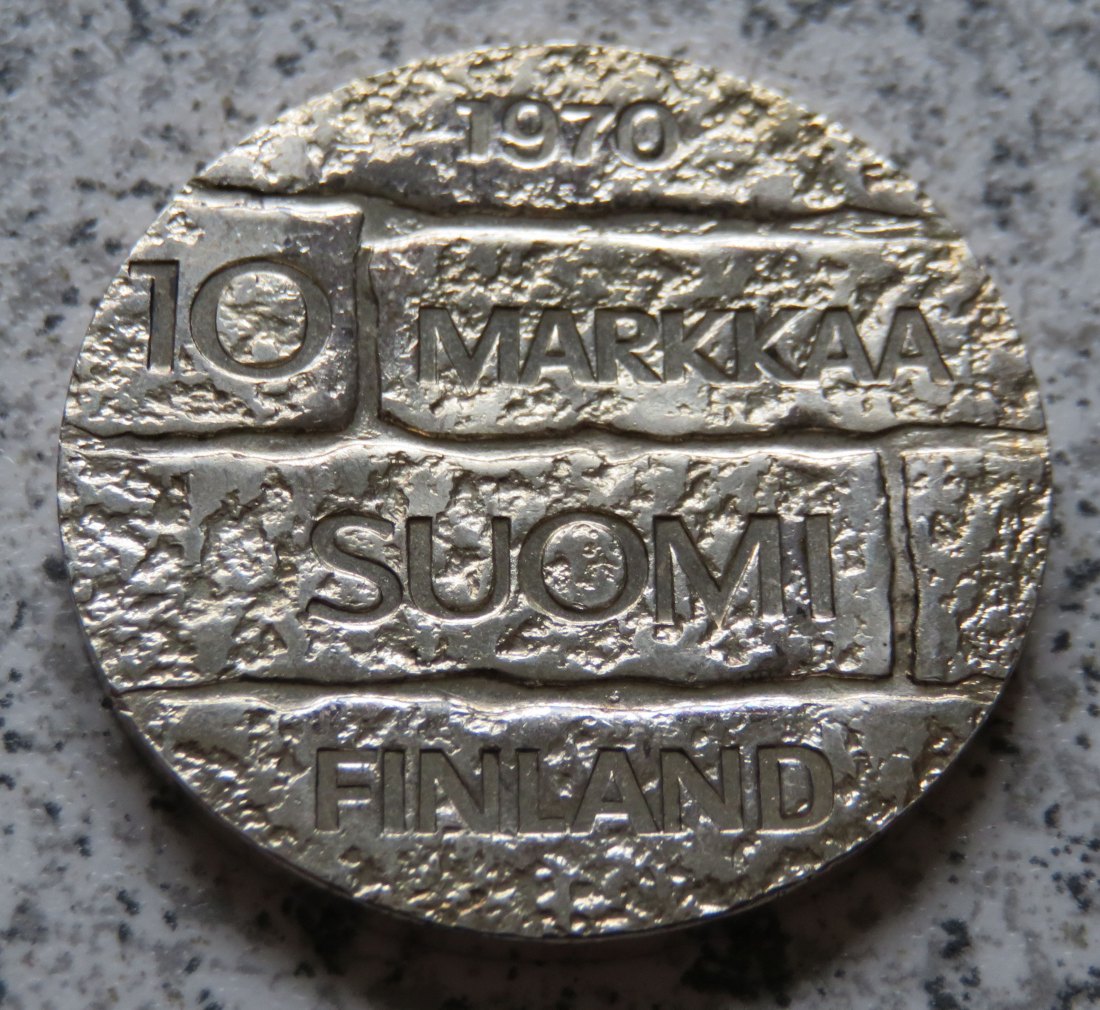  Finnland 10 Markkaa 1970   