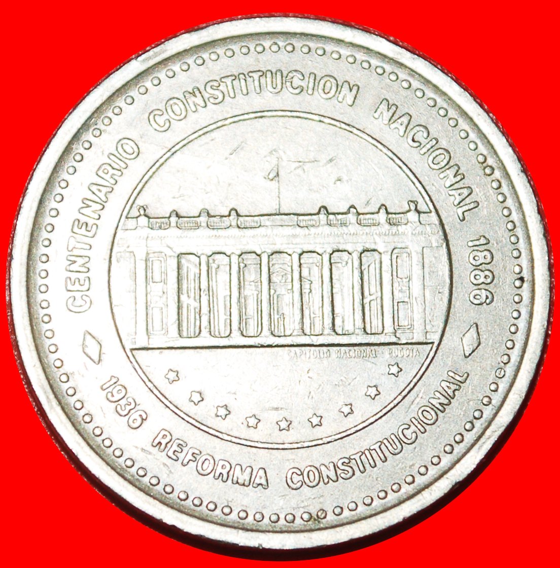  * CONSTITUTION 1886 1936 (1986-1989): COLOMBIA ★ 50 PESOS 1987! LOW START ★ NO RESERVE!   
