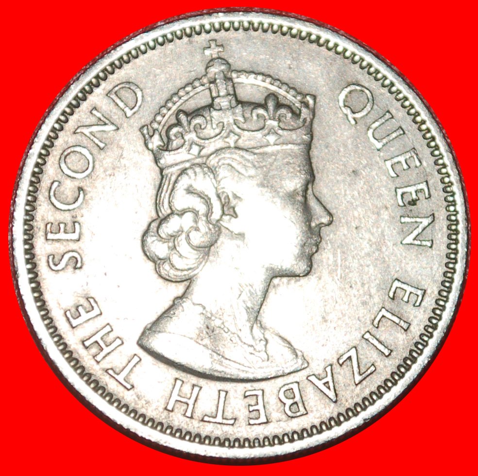  * GROSSBRITANNIEN (1957-1965): FIJI ★ 1 SHILLING 1957 SCHIFF★ELISABETH II. 1953-2022★OHNE VORBEHALT!   