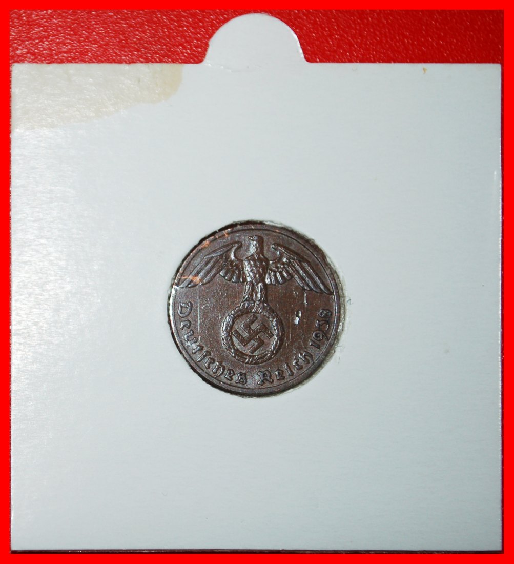 * DRITTES REICH (1933-1945): DEUTSCHLAND★ 1 REICHSPFENNIG 1938F! TYP 1936-1940 BADEN★OHNE VORBEHALT!   