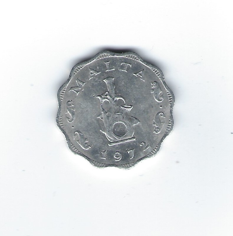  Malta 5 Mils 1972   