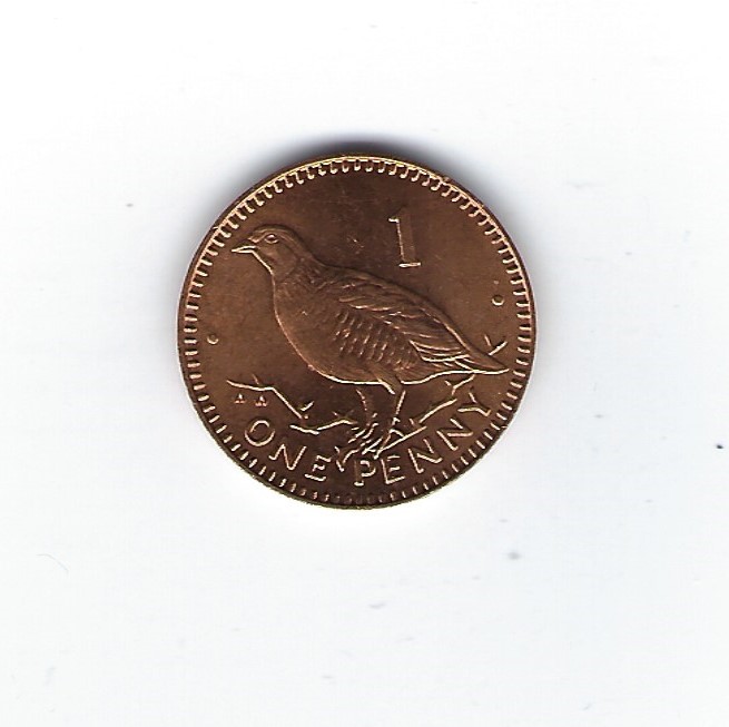  Gibraltar 1 Penny 1992   