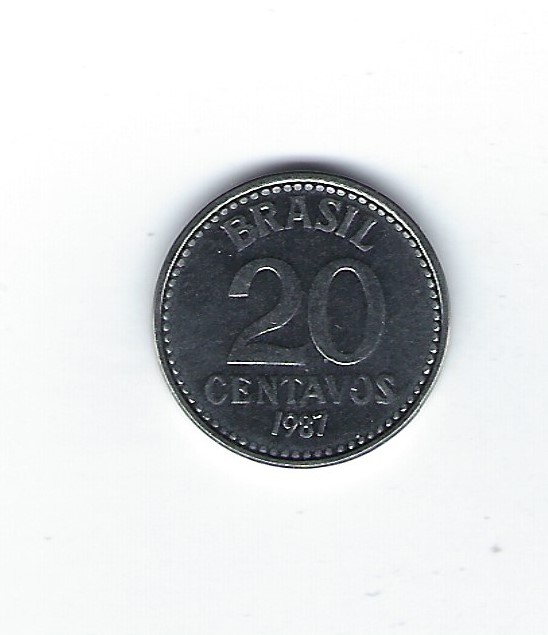  Brasilien 20 Centavos 1987   