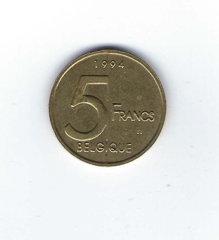  Belgien 5 Francs 1994 französisch   