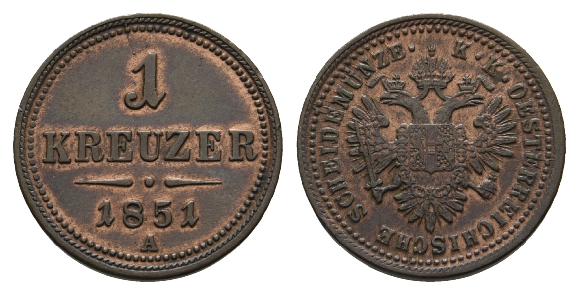  Altdeutschland; Kleinmünze 1851   
