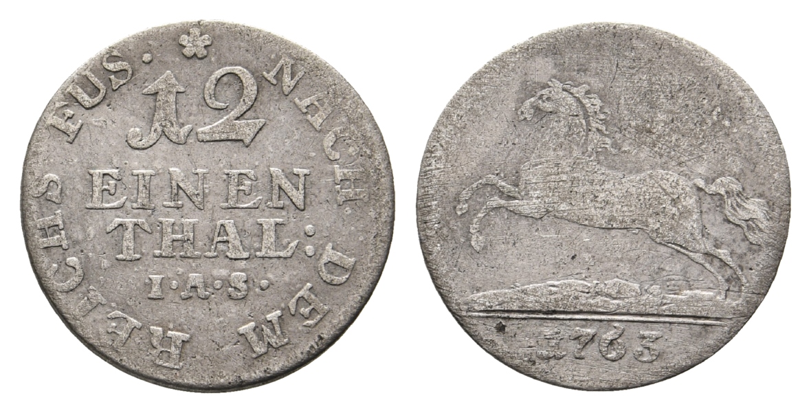  Altdeutschland; Kleinmünze 1763   