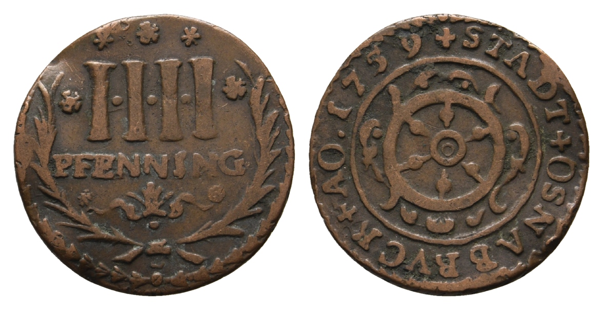  Altdeutschland; Kleinmünze 1759   