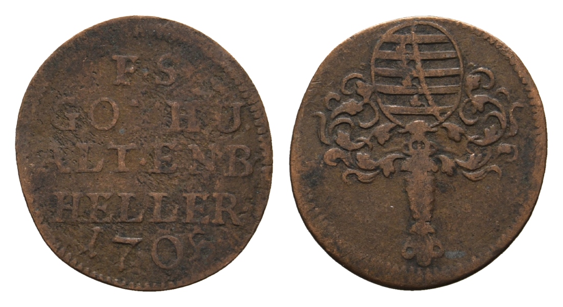  Altdeutschland; Kleinmünze 1705   