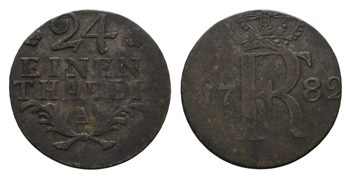  Altdeutschland; Kleinmünze 1782   