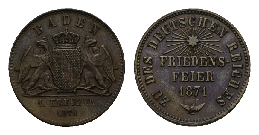  Altdeutschland; Kleinmünze 1871   