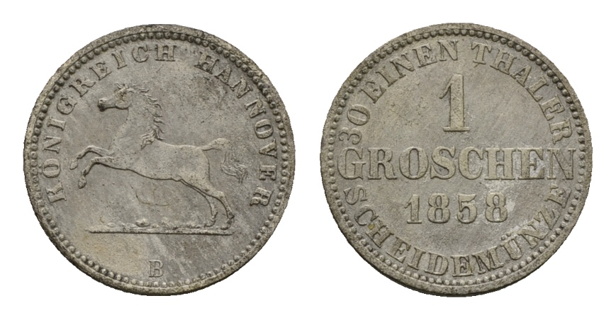  Altdeutschland; Kleinmünze 1858   