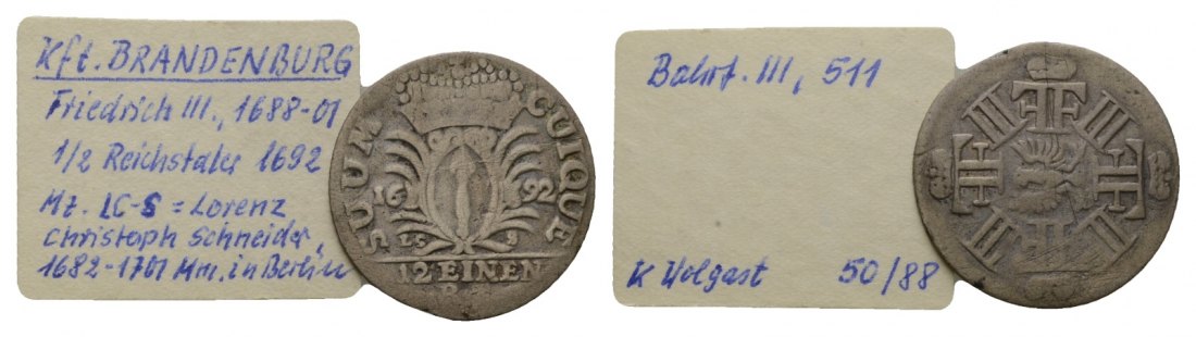  Altdeutschland; Kleinmünze 1692   